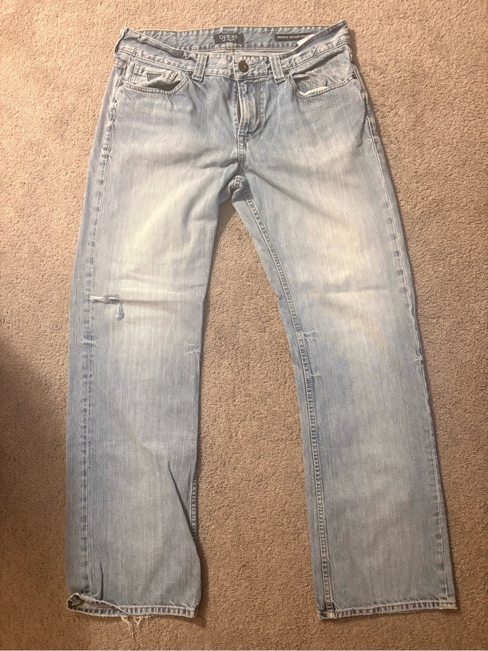 GUESS Light Blue Straight Leg Men’s Jeans